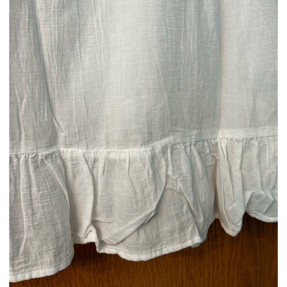 Gap eyelet blouse Medium Tall peplum top sheer lace look York top - Picture 12 of 15